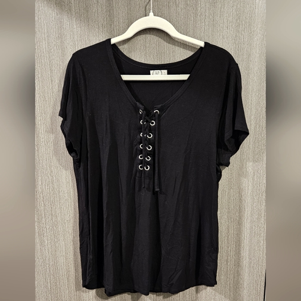 XL Lace Up Tee